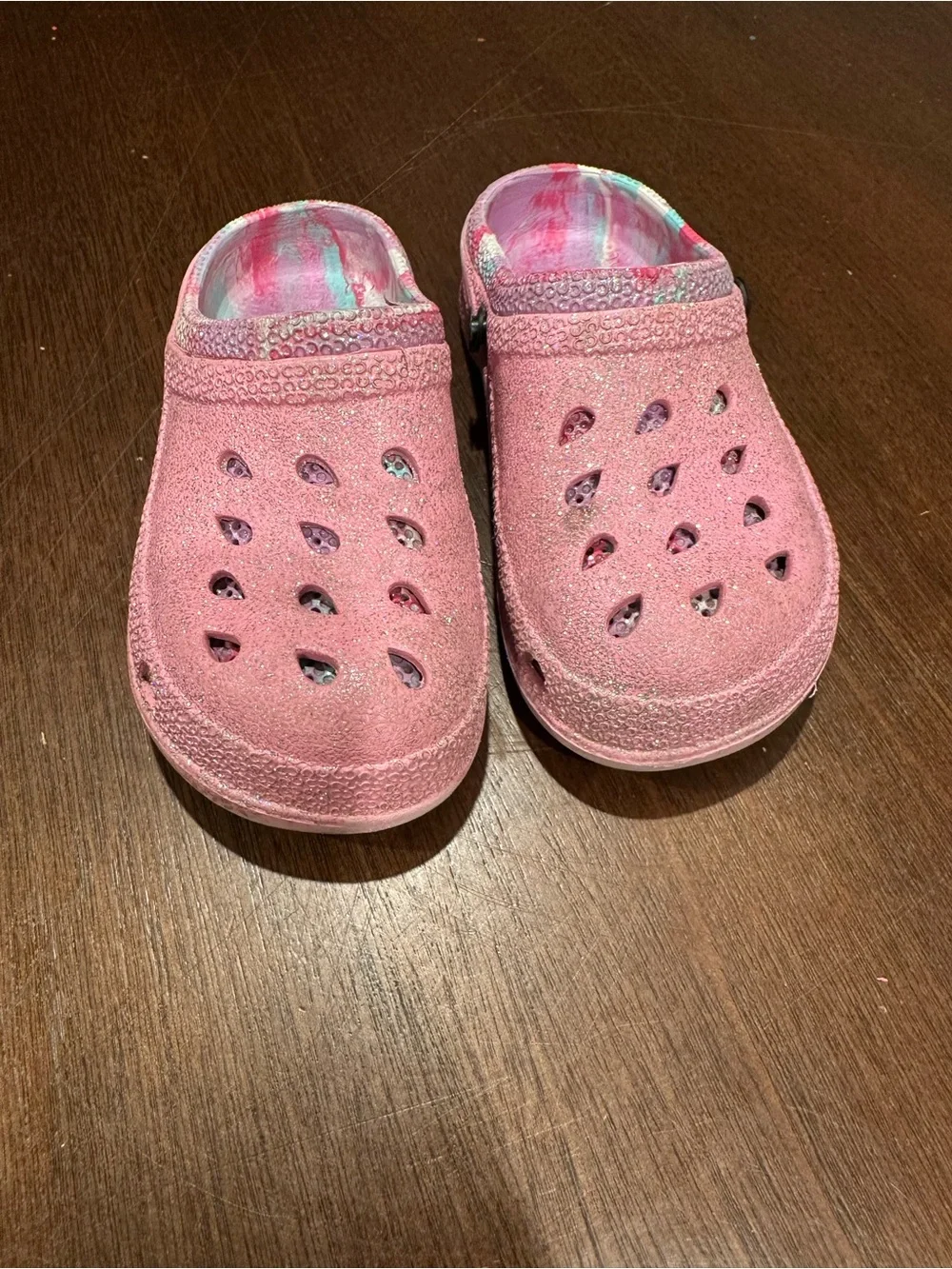 Girls Pink Clog Slip-On Shoes US 13
